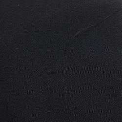 Pre Owned Marina Rinaldi Black Crepe Embellished Dress L