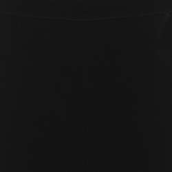 Pre Owned Marina Rinaldi Black Crepe Wide Leg Trousers L