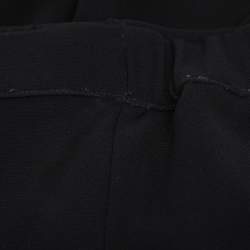 Pre Owned Marina Rinaldi Black Crepe Wide Leg Trousers L
