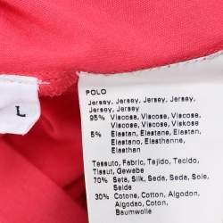 مملوكة مسبقًا Marina Sport by Marina Rinaldi Pink Jersey Full Sleeve Top L