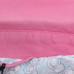 Pre Owned Marina Sport by Marina Rinaldi Pink Leather Breasted Blazer L