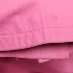 Pre Owned Marina Sport by Marina Rinaldi Pink Leather Breasted Blazer L