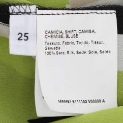 Pre Owned Marina Rinaldi Multicolor Printed Silk Shirt L
