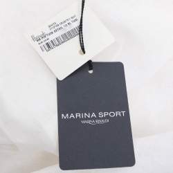 Pre Owned Marina Sport by Marina Rinaldi White Linen Dress L