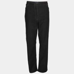 Pre Owned Marina Rinaldi Indigo Denim Wide Leg Jeans L