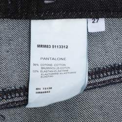 Pre Owned بنطلون جينز مارينا رينالدي أزرق دينم واسع الساق مقاس كبير