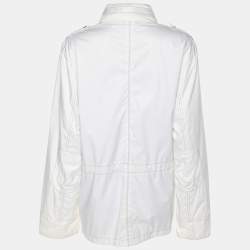 مملوكة مسبقًا جاكيتات مارينا سبورت باي مارينا رينالدي أبيض مزيج نايلون بسحّاب مقاس كبير