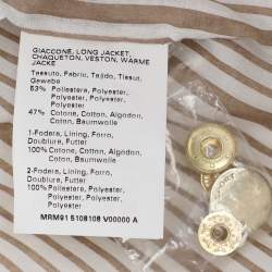 مملوكة مسبقًا جاكيتات مارينا سبورت باي مارينا رينالدي أبيض مزيج نايلون بسحّاب مقاس كبير