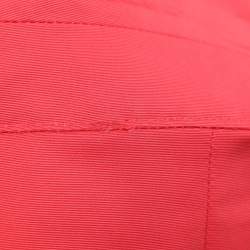 Pre Owned معطف مطري جبر الدين باللون الأحمر المرجاني بواسطة مارينا رينالدي مقاس كبير