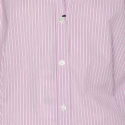 Pre Owned Marina Sport by Marina Rinaldi Pink/White Stipe Long Sleeve Shirt L