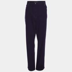 Pre Owned Marina Sport by Marina Rinaldi Purple Denim Jeans L