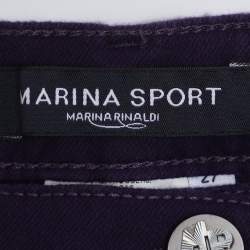 Pre Owned Marina Sport by Marina Rinaldi Purple Denim Jeans L