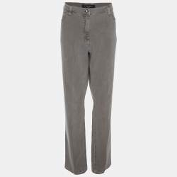 Pre Owned Marina Sport by Marina Rinaldi Grey Denim Jeans L