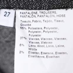 مملوكة مسبقًا Marina Sport by Marina Rinaldi Grey Wool Blend Trousers L