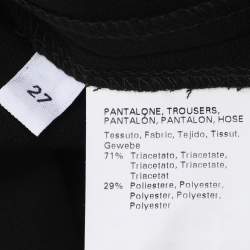 Pre Owned بنطلون مارينا رينالدي كريب أسود مقاس كبير (لارج)