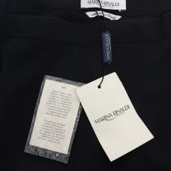مملوكة مسبقًا Marina Rinaldi Navy Blue Crepe Trousers L