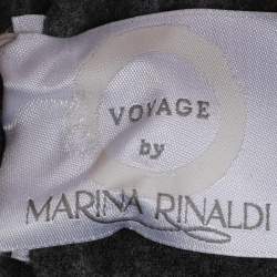 Pre Owned Voyage by Marina Rinaldi Grey Wool Blend Trousers L