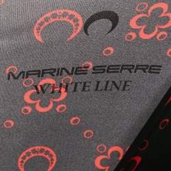 Marine Serre Black Printed Jersey Long Sleeve Jumpsuit M