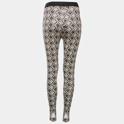 Pre Owned Marine Serre Monochrome Moon Diamond Jersey Fuseax Leggings S