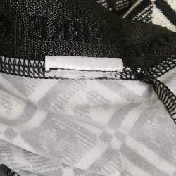 Pre Owned Marine Serre Monochrome Moon Diamond Jersey Fuseax Leggings S