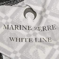 Pre Owned Marine Serre Monochrome Moon Diamond Jersey Fuseax Leggings S