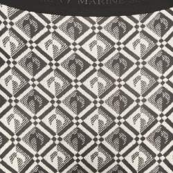 Pre Owned Marine Serre Monochrome Moon Diamond Jersey Fuseax Leggings S