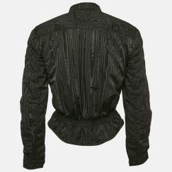 Pre Owned Marine Serre Black Synthetic Zip-Up Jacket S