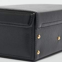 Pre Owned Mark Cross Black Leather Small Grace Box Bag