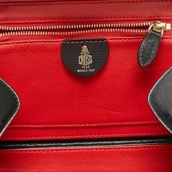 Pre Owned Mark Cross Black Leather Small Grace Box Bag
