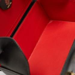 Pre Owned Mark Cross Black Leather Small Grace Box Bag