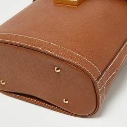 Mark Cross Brown Leather Benchley Top Handle Bag