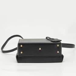 Mark Cross Black Leather Small Grace Box Bag