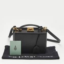 Mark Cross Black Leather Small Grace Box Bag