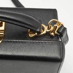 Mark Cross Black Leather Small Grace Box Bag