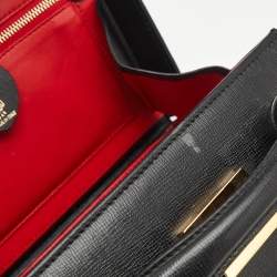 Mark Cross Black Leather Small Grace Box Bag