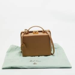 Mark Cross Tan Leather Grace Box Bag