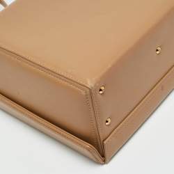 Mark Cross Tan Leather Grace Box Bag