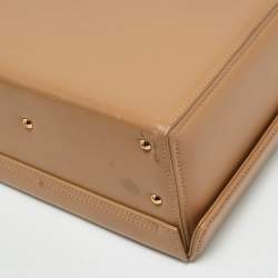 Mark Cross Tan Leather Grace Box Bag