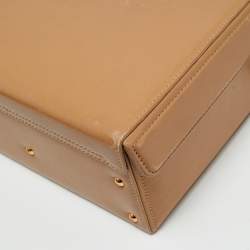Mark Cross Tan Leather Grace Box Bag