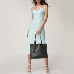 Pre Owned حقيبة تسوق مارك كروس جلد سوداء