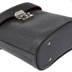 Mark Cross Black Leather Benchley Top Handle Bag