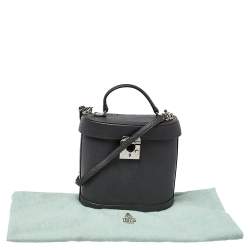 Mark Cross Black Leather Benchley Top Handle Bag