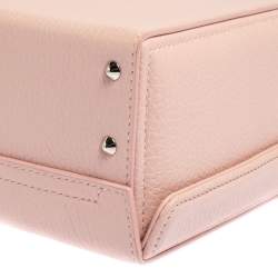 Mark Cross Light Pink Leather Small  Grace Box Bag