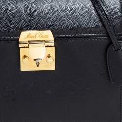 Mark Cross Black Leather Sara Top Handle Bag