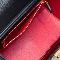 Mark Cross Black Leather Sara Top Handle Bag