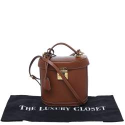 Mark Cross Brown Leather Benchley Top Handle Bag