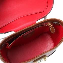 Mark Cross Brown Leather Benchley Top Handle Bag