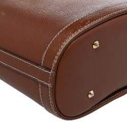 Mark Cross Brown Leather Benchley Top Handle Bag