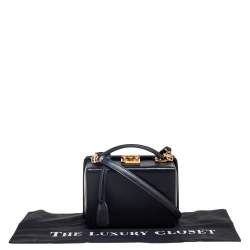 Mark Cross Black Leather Small Grace Box Bag
