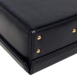 Mark Cross Black Leather Small Grace Box Bag